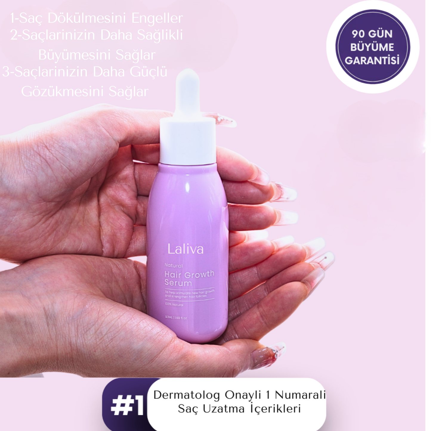 Laliva Doğal Saç Uzatma Serumu